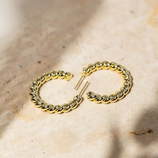 Orecchini a Cerchio Intrecciati | Oro