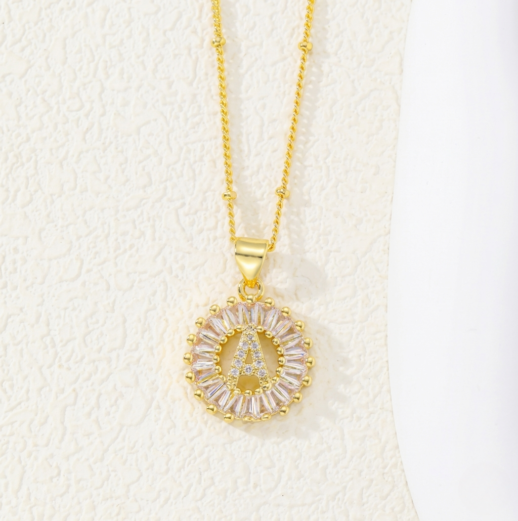 Set di Collane con Iniziale Pavé | Oro