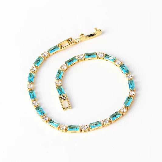 Bracciale con Pietra Turchese Naturale | Oro