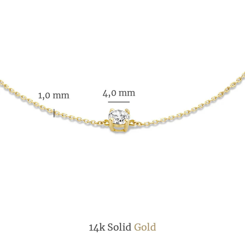 Set Collana e Bracciale con Moissanite | Oro