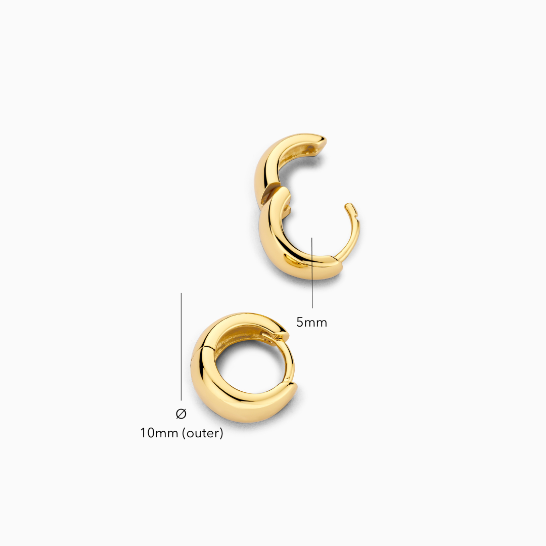 Orecchini a Cerchio Lumière | Oro