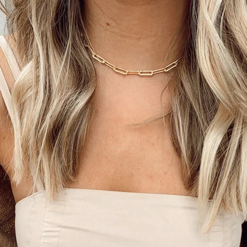 Collana con Catena Elegante | Oro