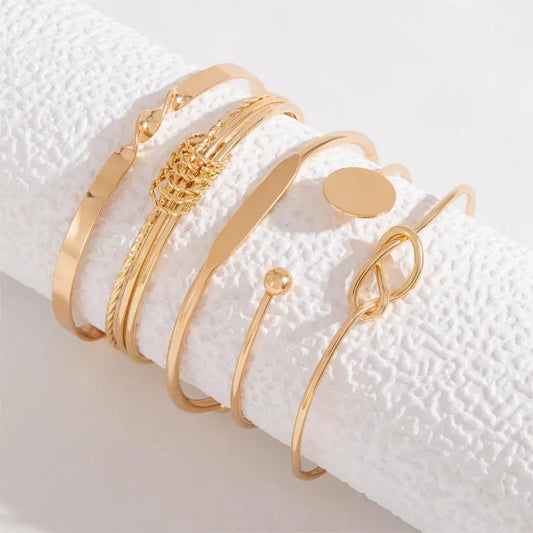 Set di Bracciali Nodo Elegante | Oro