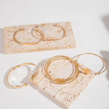 Set di Bracciali Nodo Elegante | Oro