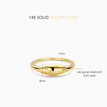 Anello Cielo Stellato | Oro