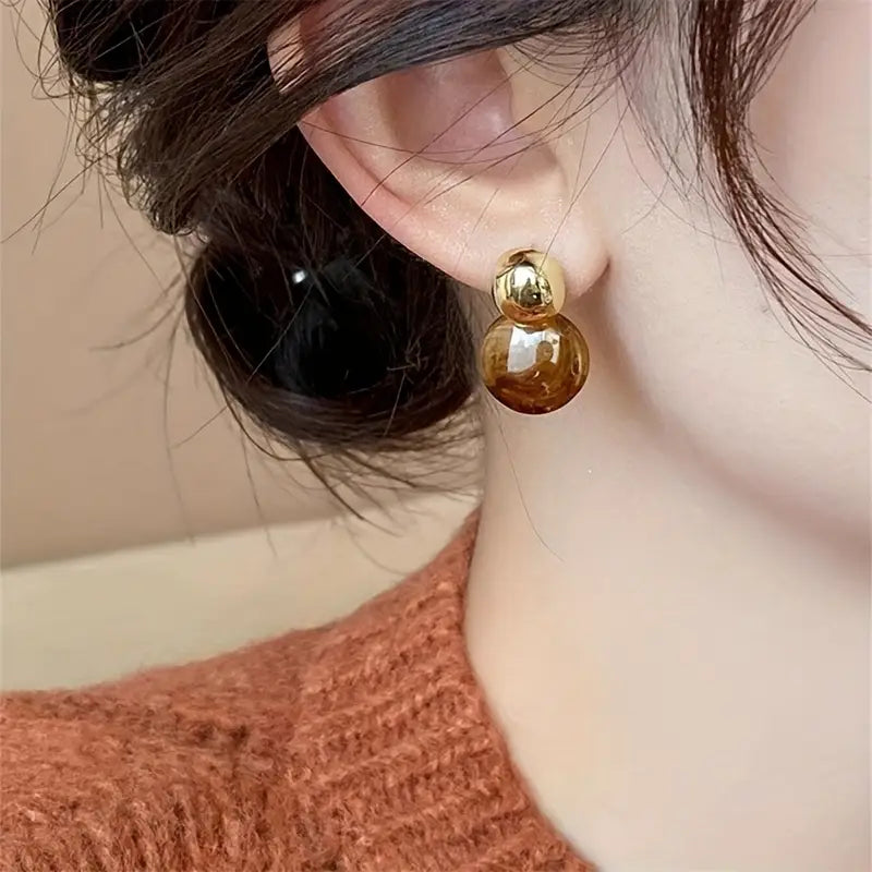 Orecchini Aurelia Ambra | Oro