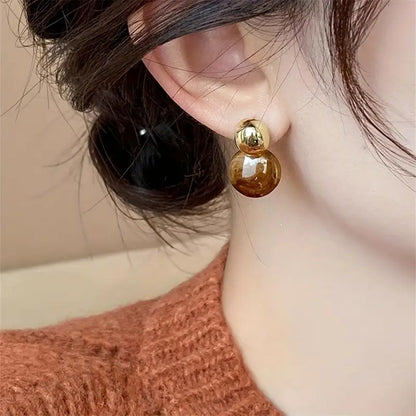 Orecchini Aurelia Ambra | Oro