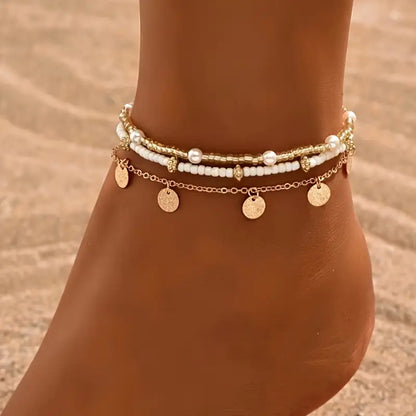 Set 3 Cavigliere Mare e Oro