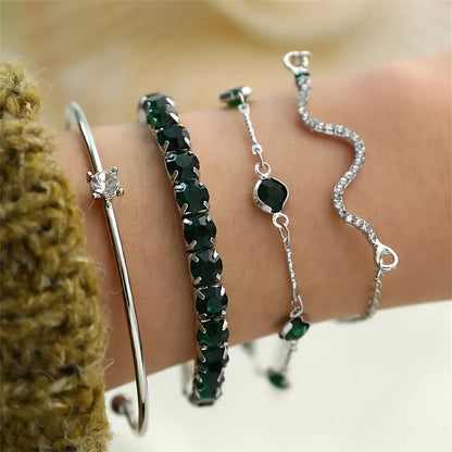 Set di Bracciali Smeraldo Puro | Oro