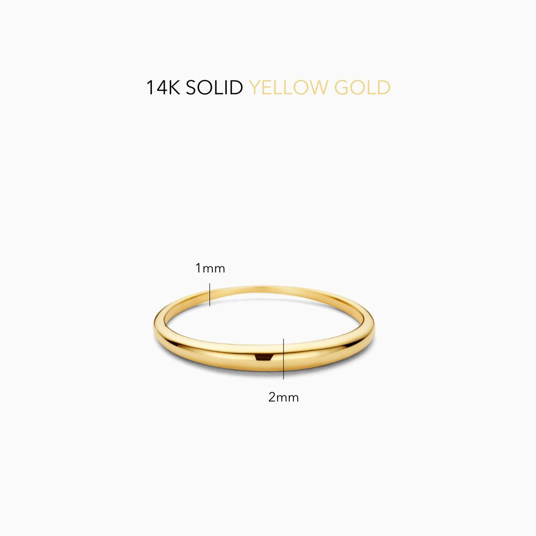 Anello Cupola Slim | Oro