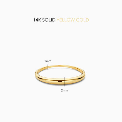 Anello Cupola Slim | Oro