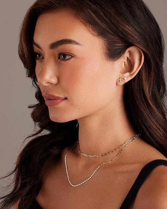 Orecchini Croce Pavé | Oro