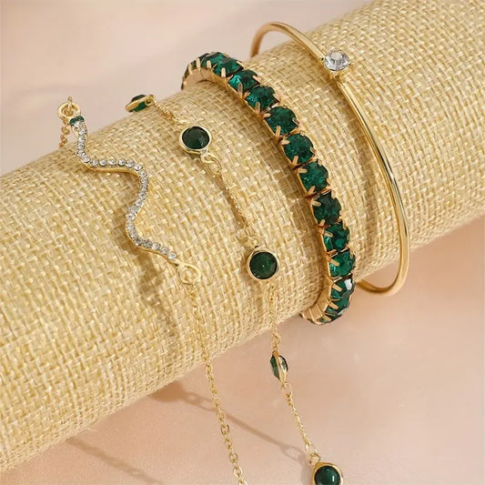 Set di Bracciali Smeraldo Puro
