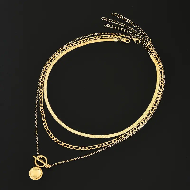 Collana Savia Moneta Texturizzata | Oro