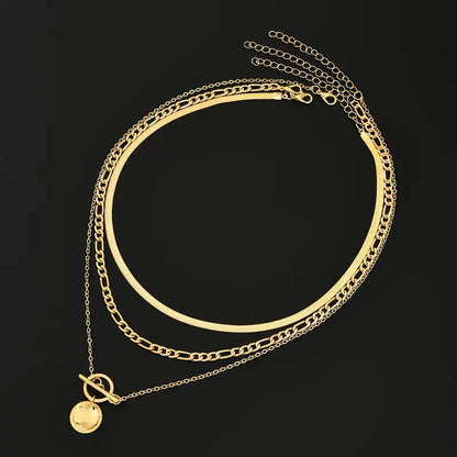 Collana Savia Moneta Texturizzata | Oro