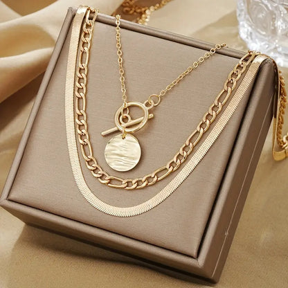 Collana Savia Moneta Texturizzata