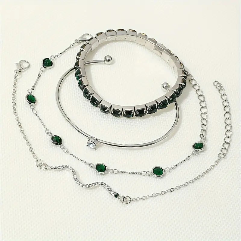 Set di Bracciali Smeraldo Puro | Oro