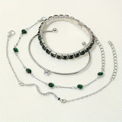 Set di Bracciali Smeraldo Puro | Oro