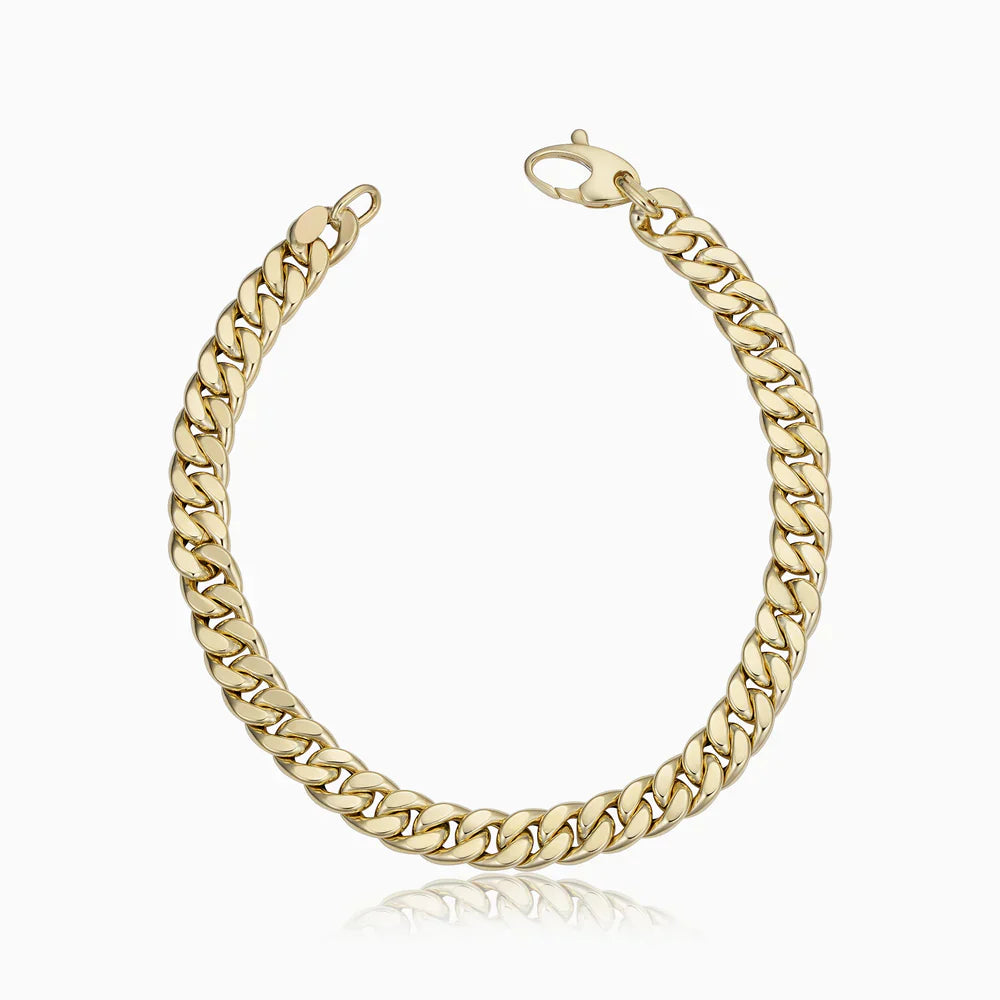 Bracciale a Maglia Cubana Vintage