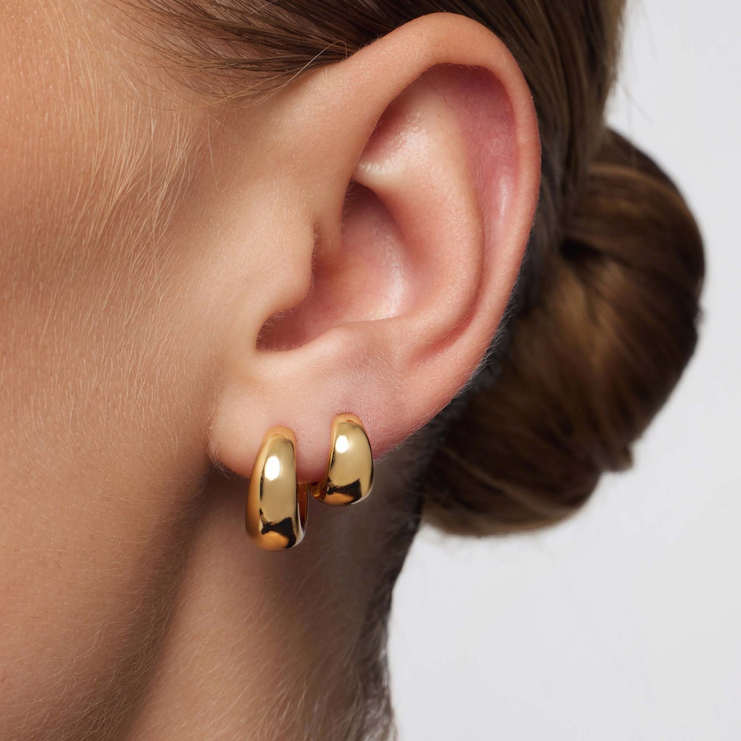 Orecchini a Cerchio Eleganti | Oro