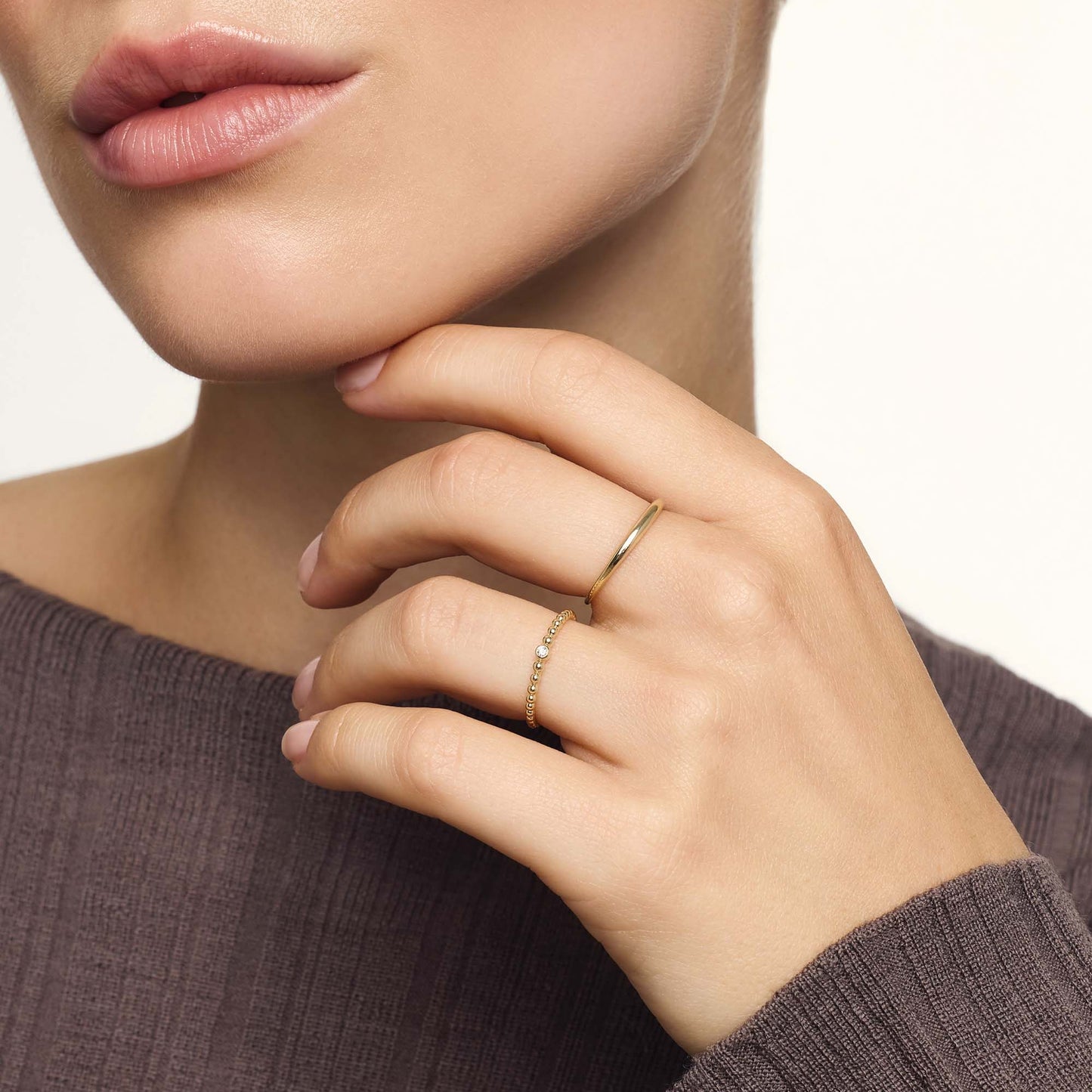 Anello Cupola Slim | Oro