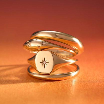 Anello Cielo Stellato | Oro