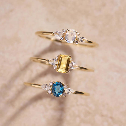 Anello Pietra di Luna Musa | Oro