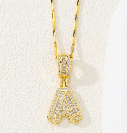 Set di Collane con Iniziale Pavé | Oro