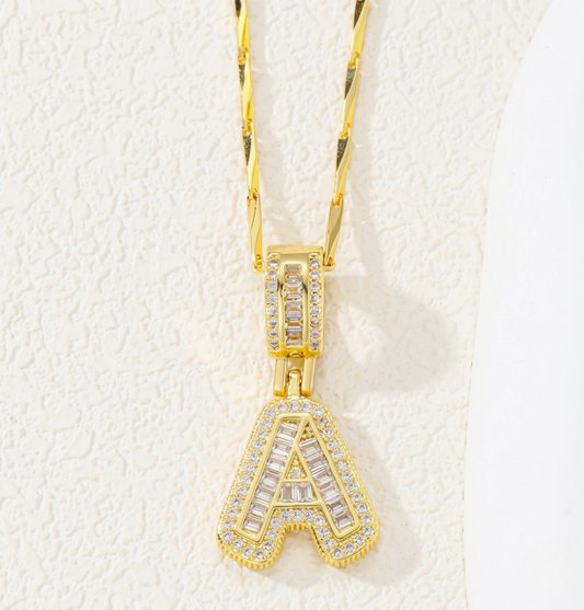 Set di Collane con Iniziale Pavé | Oro