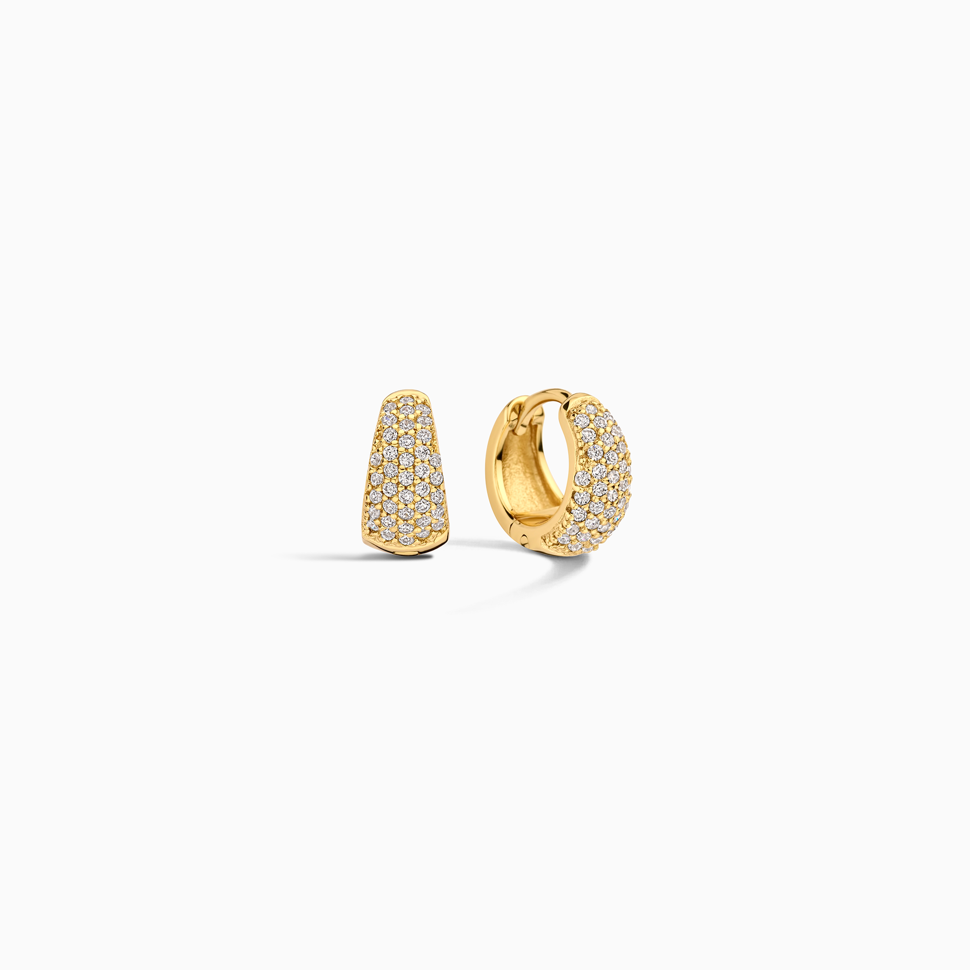 Orecchini Huggie Pavé Diamante