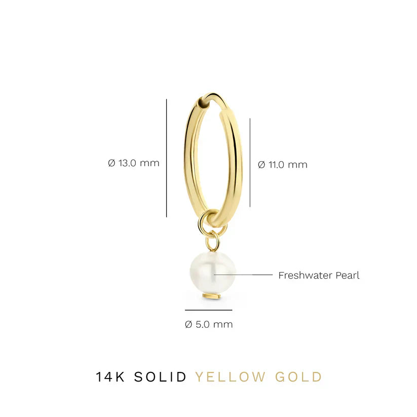 Orecchini Perla Sospesa | Oro