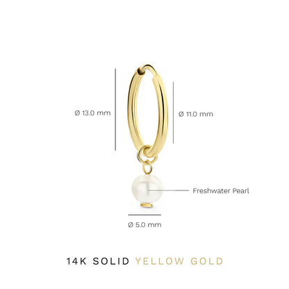 Orecchini Perla Sospesa | Oro