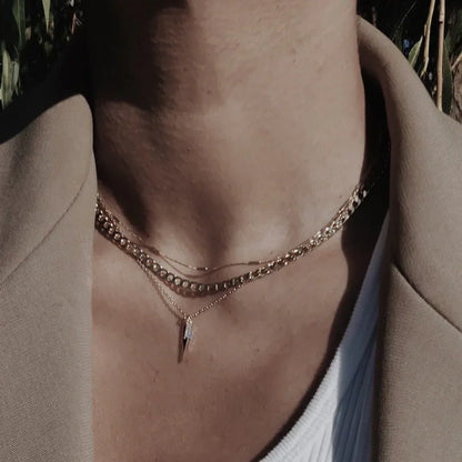 Collana a Maglia Curb Piatta | Oro
