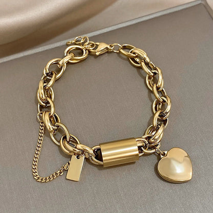 Bracciale Spesso con Cuore