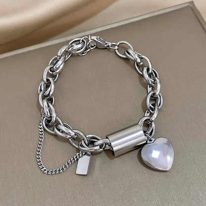 Bracciale Spesso con Cuore | Oro