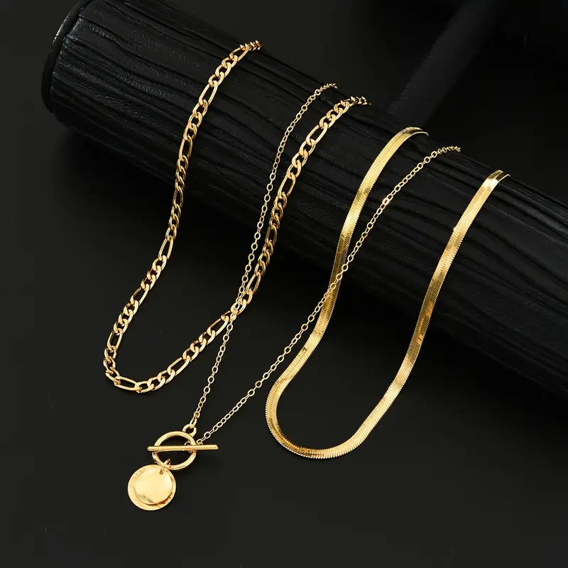 Collana Savia Moneta Texturizzata | Oro