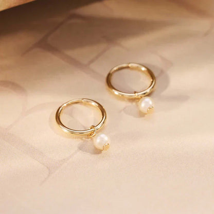 Orecchini Perla Sospesa | Oro
