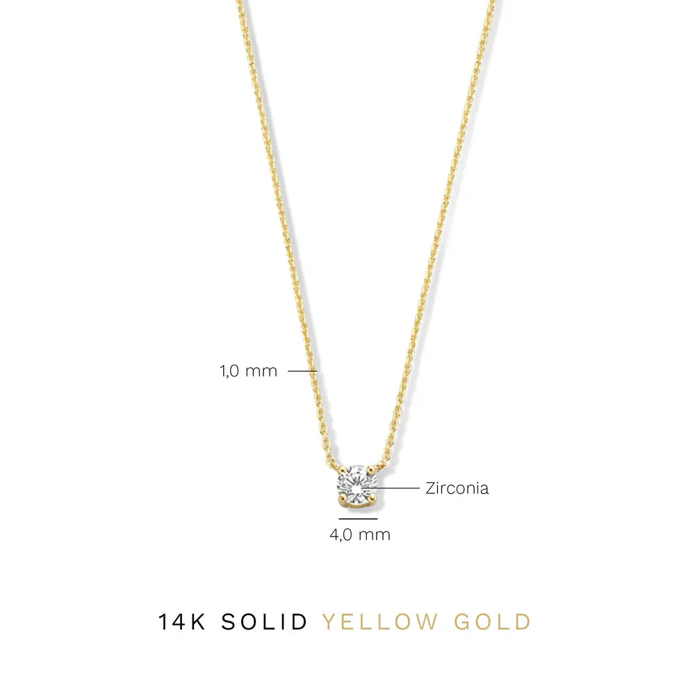 Collana Clea con Moissanite | Oro
