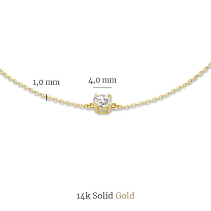 Set Collana e Bracciale con Moissanite | Oro