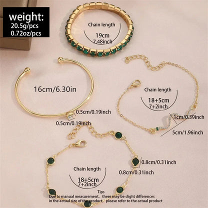 Set di Bracciali Smeraldo Puro | Oro