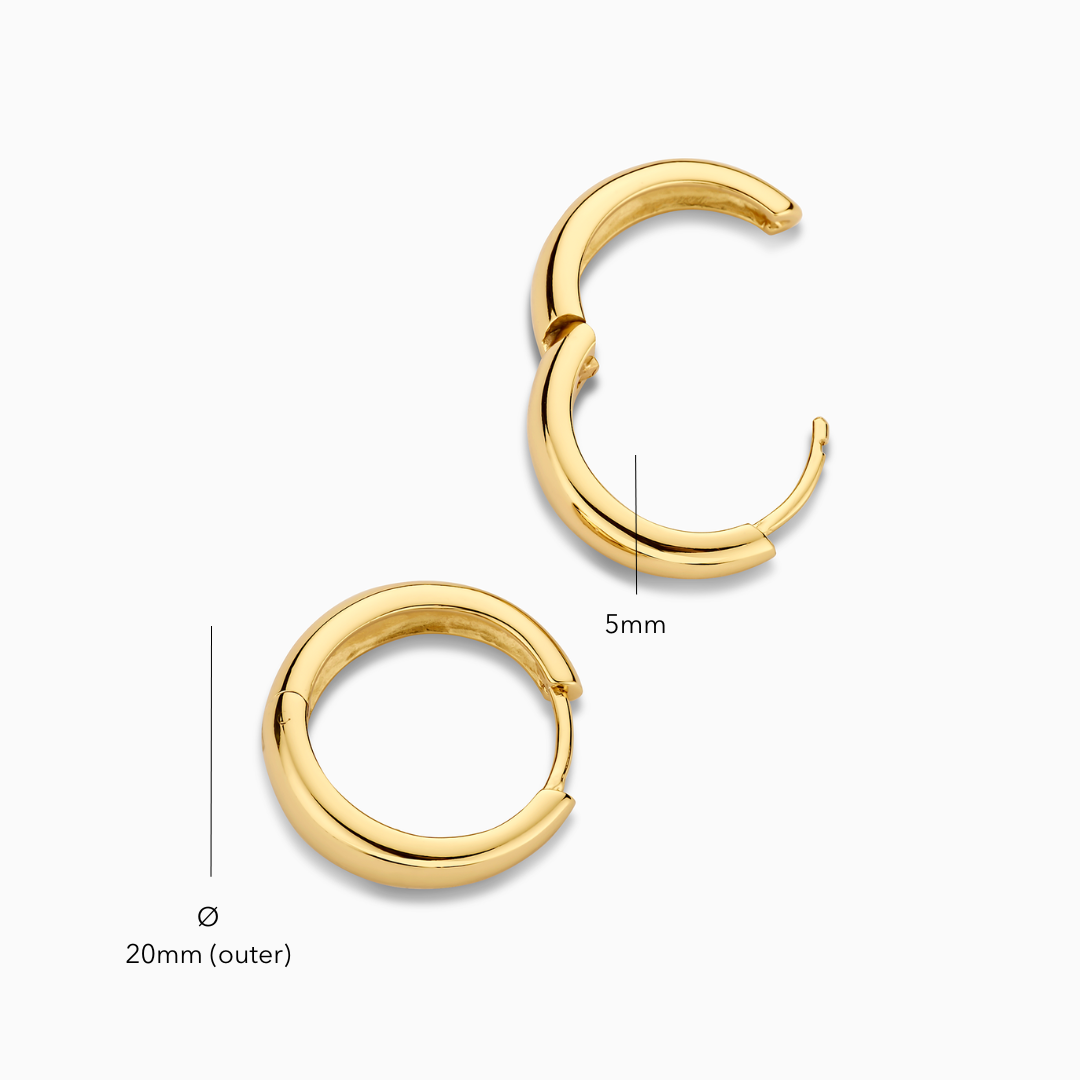 Orecchini a Cerchio Regina | Oro