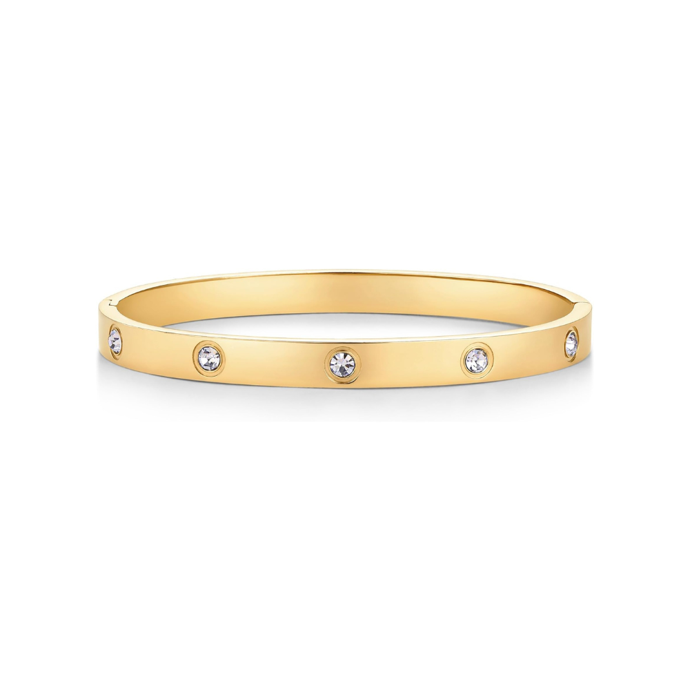 Bracciale Rigido con Cristalli Luminosi