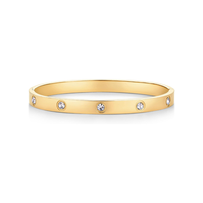 Bracciale Rigido con Cristalli Luminosi